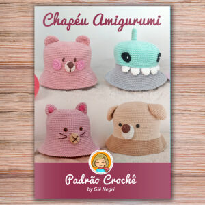 Receita Chapéu Amigurumi estilo pescador - Bucket Hat