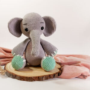 Receita Elefante Nuno em Amigurumi