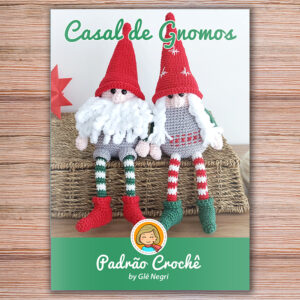 Receita do Casal de Gnomos em Amigurumi