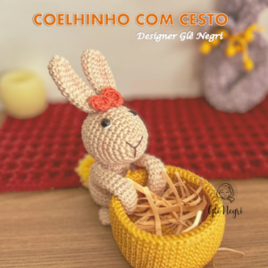 E-Book Páscoa Coelhinho com Cesto - Design Glê Negri